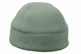 sage green fleece beanie hat