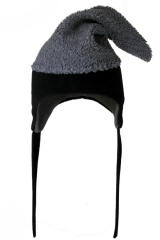 Black and Gray winter fleece ski gnome hat