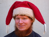 Polar Fleece Santa Joker Hat