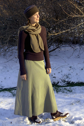 Polar fleece winter skirt.  Super warm skirts custom made for you