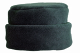 Pillbox fleece hat grey green 