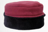 winter pillbox hat raspberry 