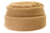 camel fleece pillbox hat