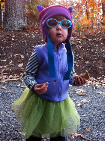 Kids fleece hat with animal ears 