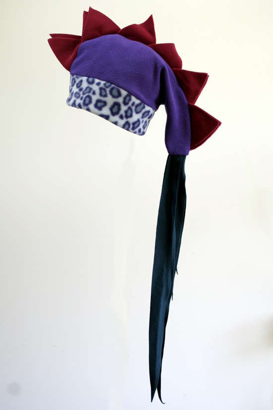 Marchingstuck Dragon Polar Fleece Hat handmade by The Mouse Works, fish hat, iguana ...